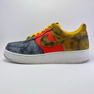 NIKE Air Force 1 '07 LV8 'Dark Sulphur TieDye' Shoes Mens Size 10